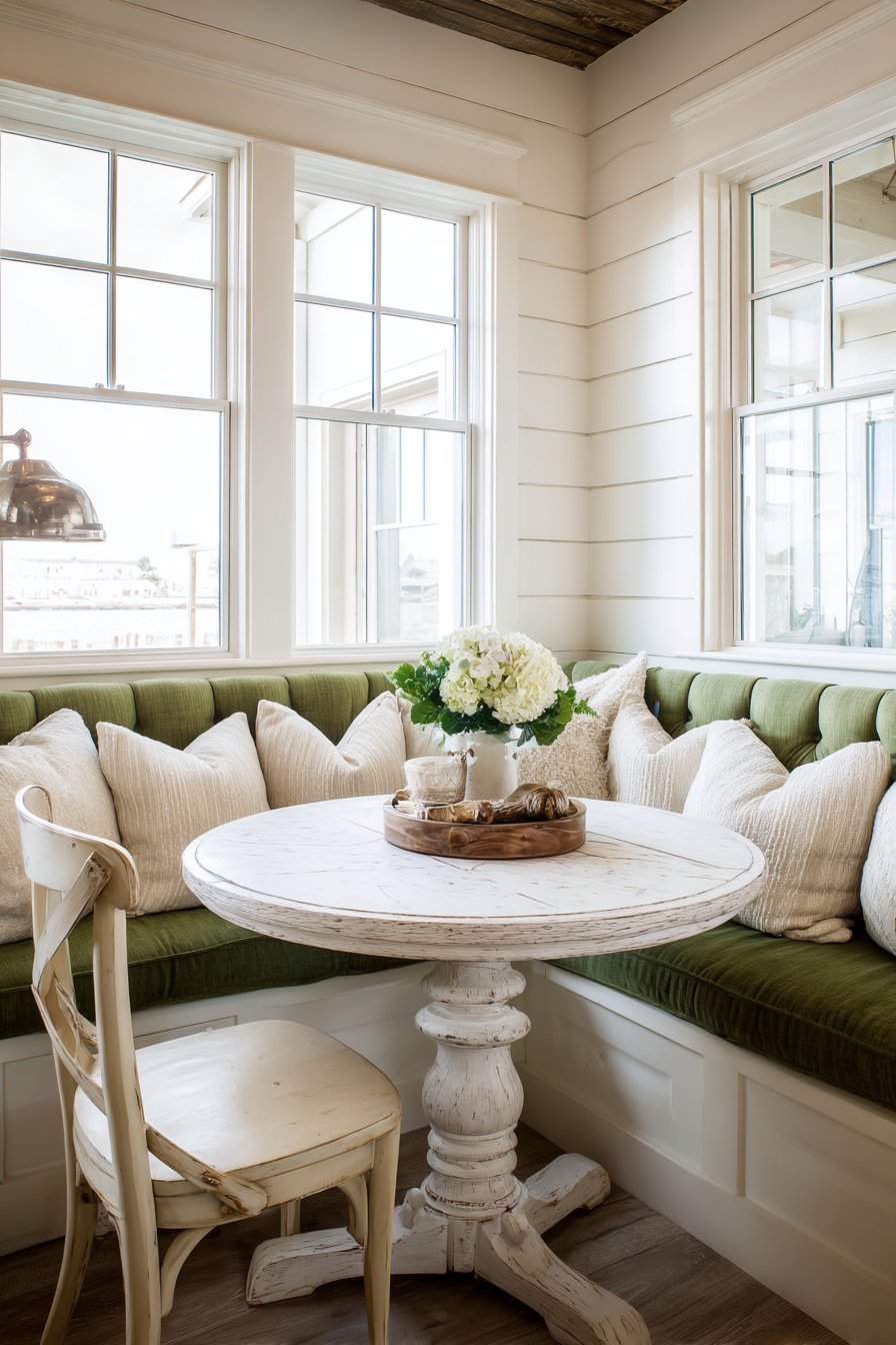 Charming Breakfast Nook with Built-In Seating