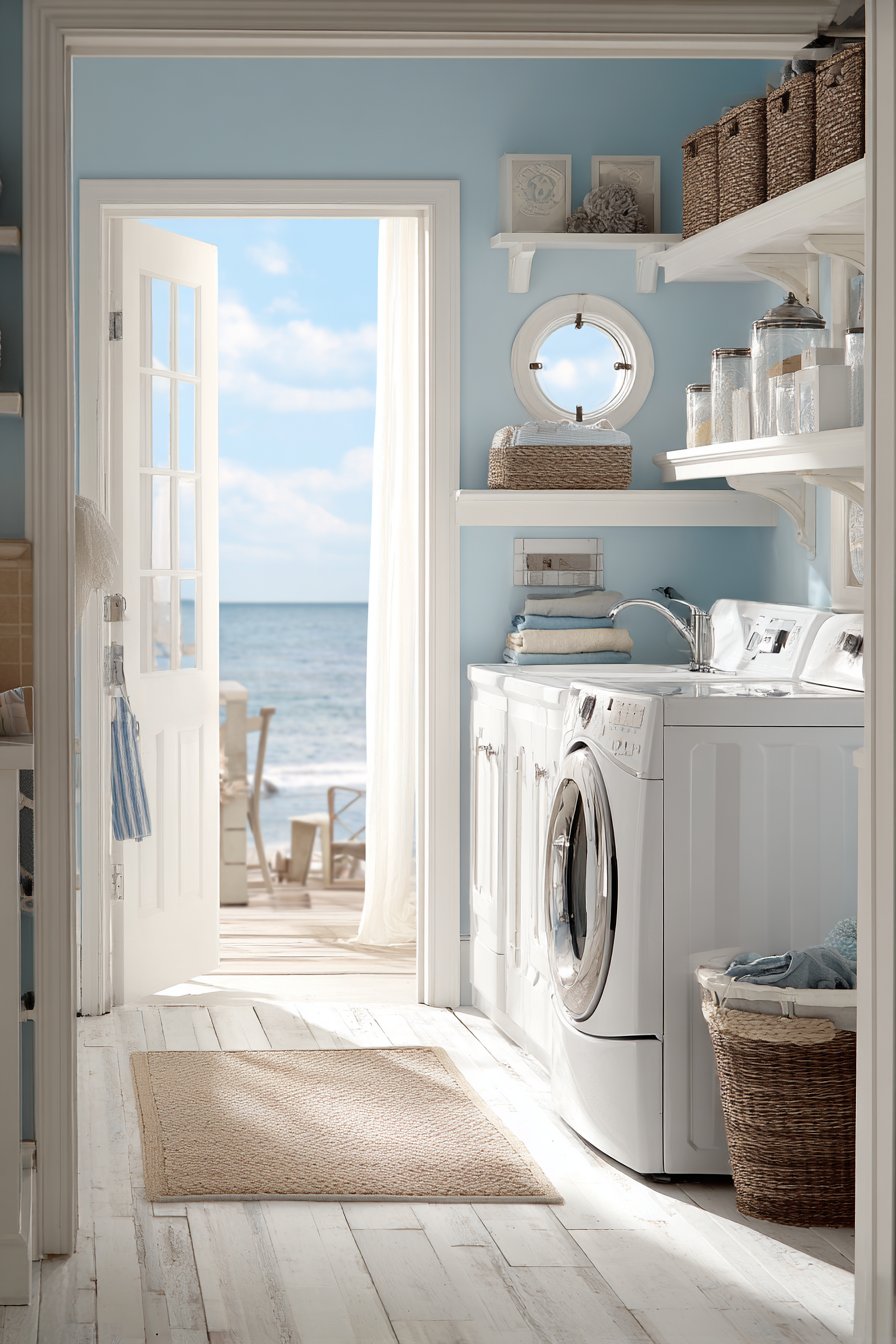 Coastal-Inspired Design with Seagrass Elements