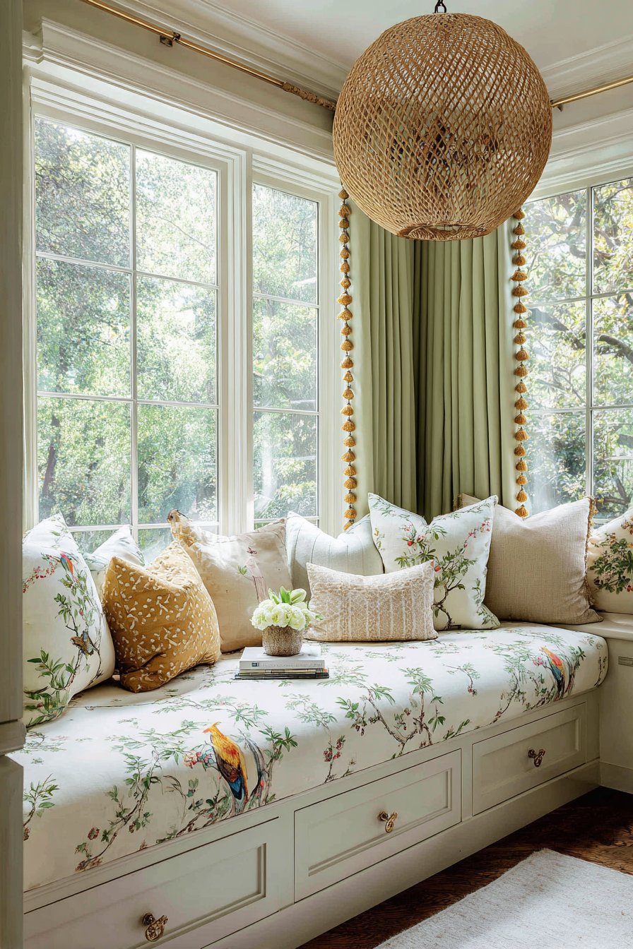 Chinoiserie Window Seat Nest