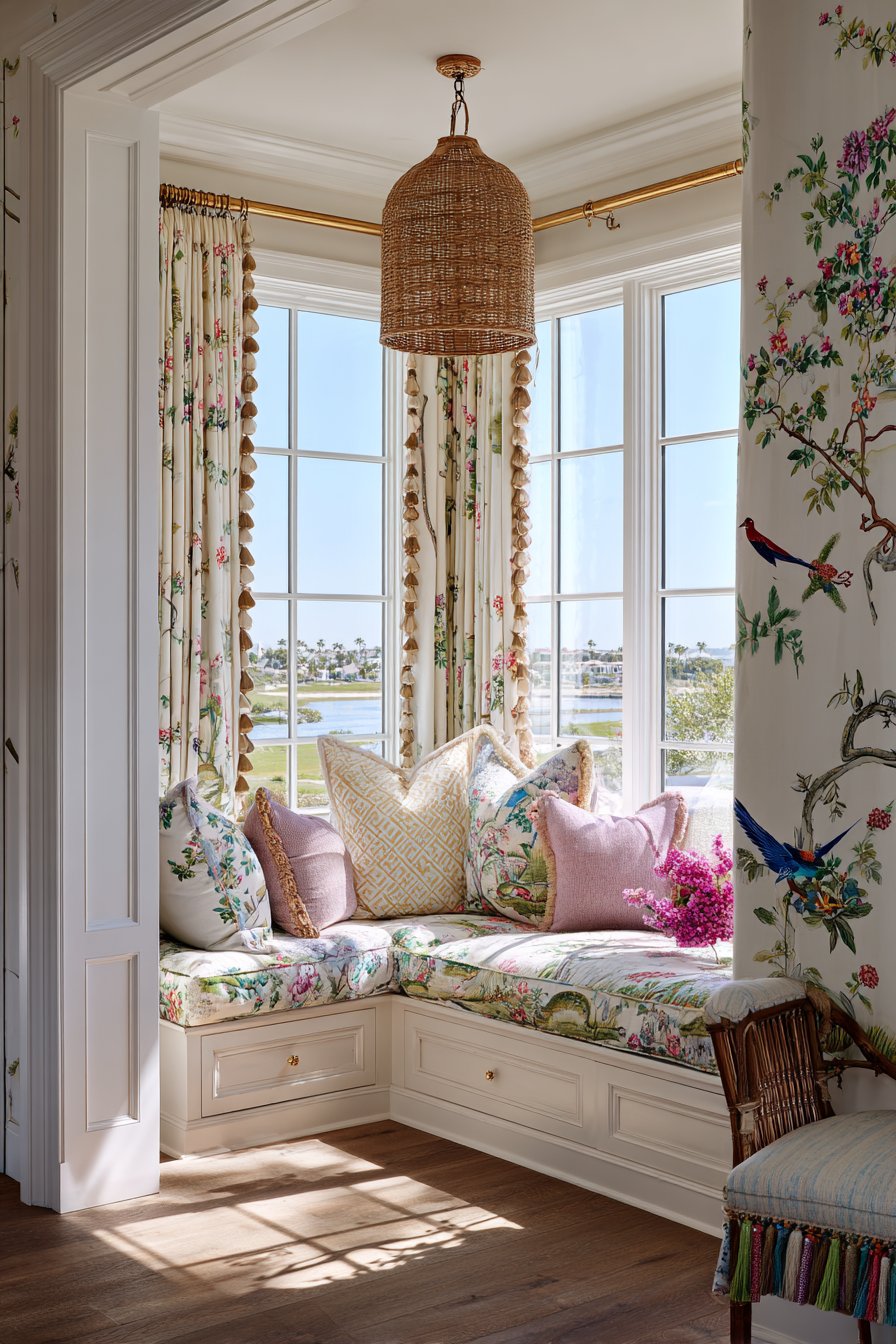 Chinoiserie Window Seat Nest