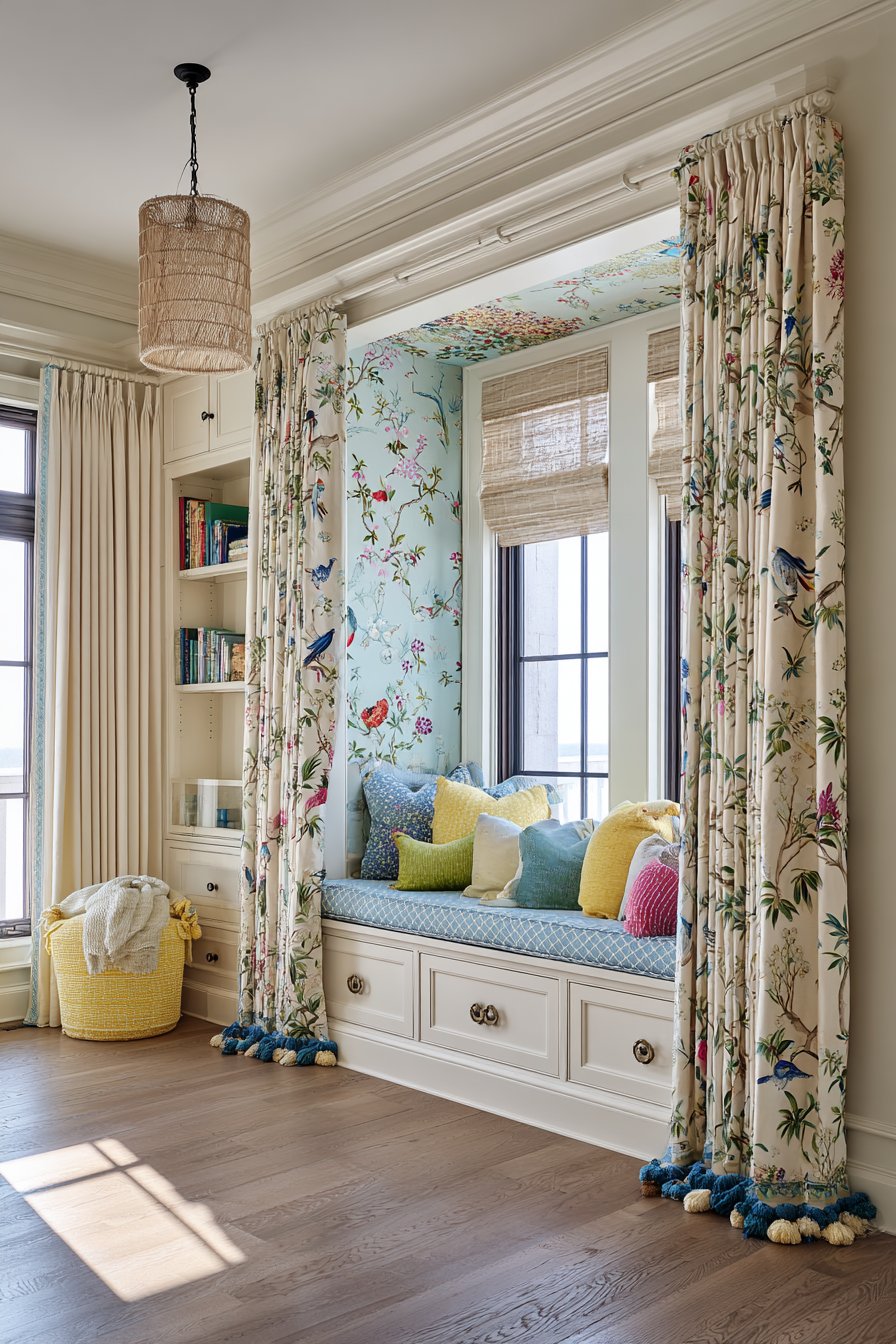 Chinoiserie Window Seat Nest