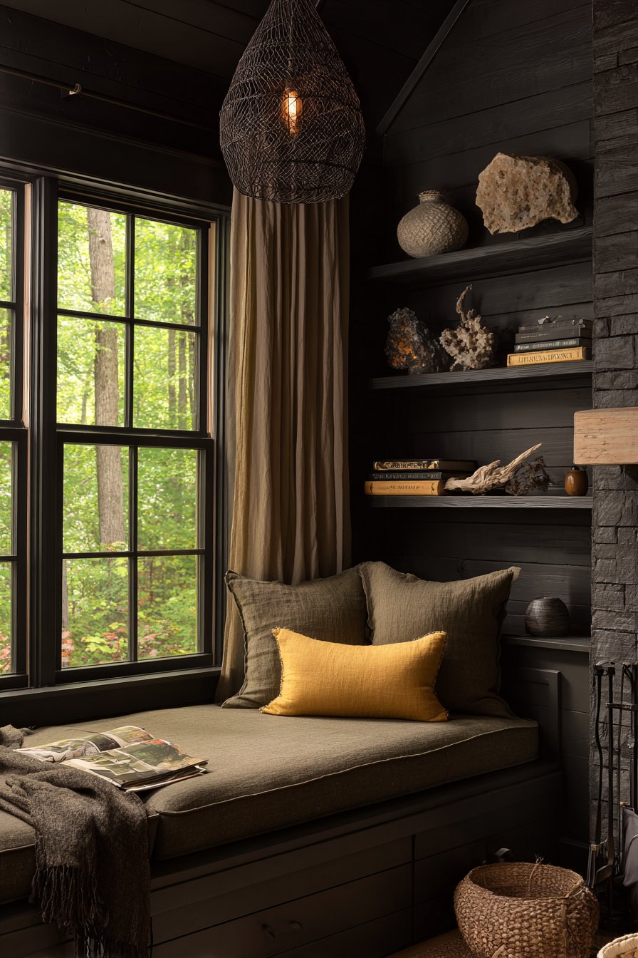 Built-In Window Seat Reading Nook