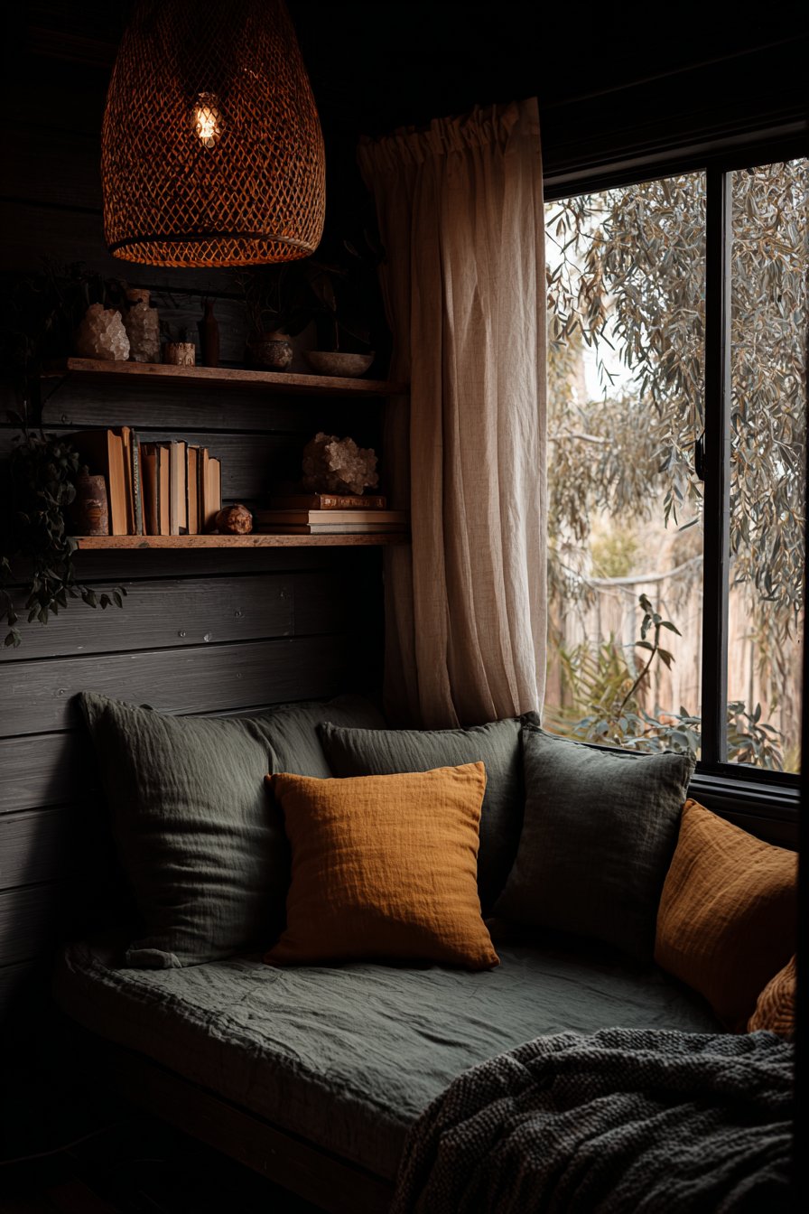 Built-In Window Seat Reading Nook