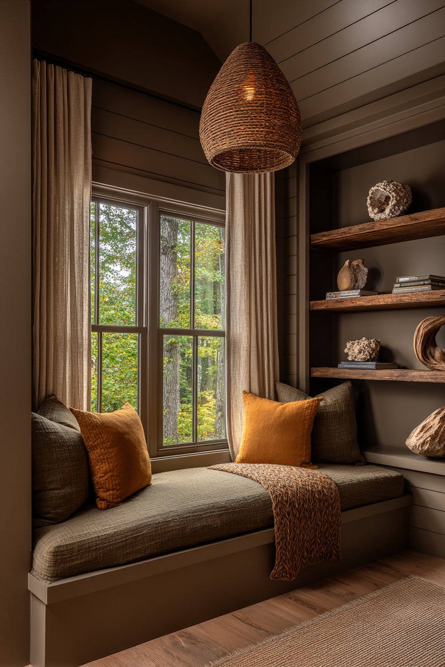 Built-In Window Seat Reading Nook
