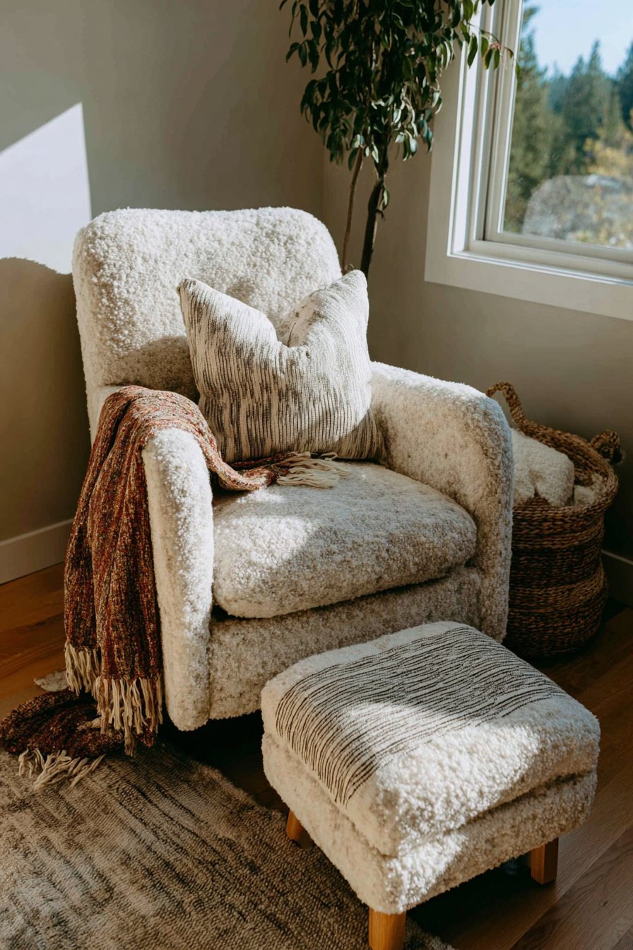 Vintage Rocking Chair Nursing Corner