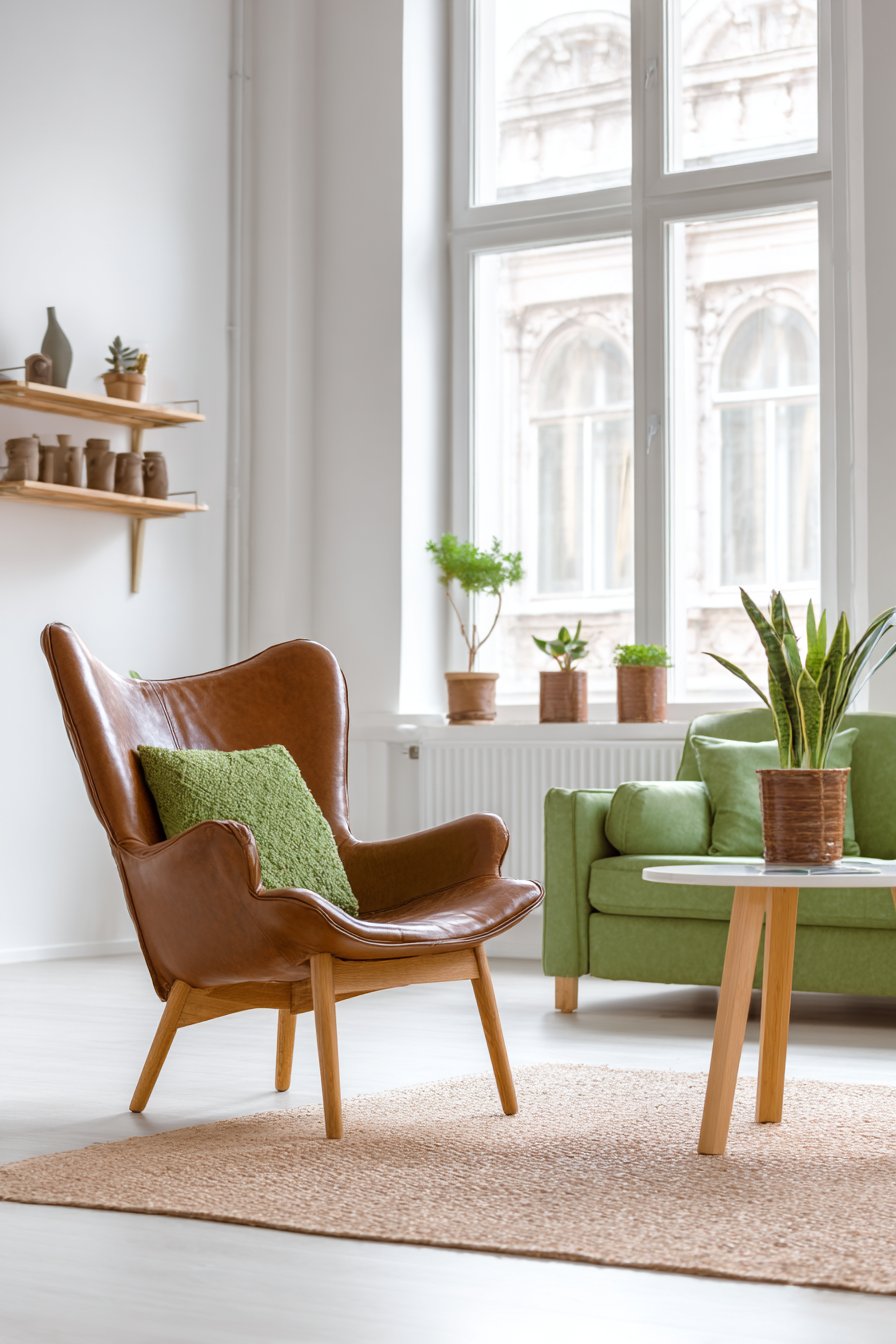 Scandinavian Light Green with Oak Simplicity