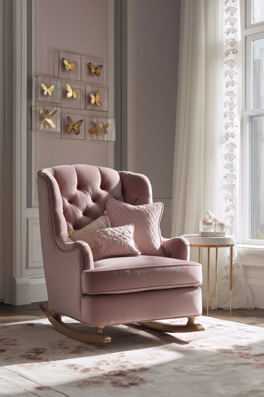 Luxurious Velvet and Brass Elegance