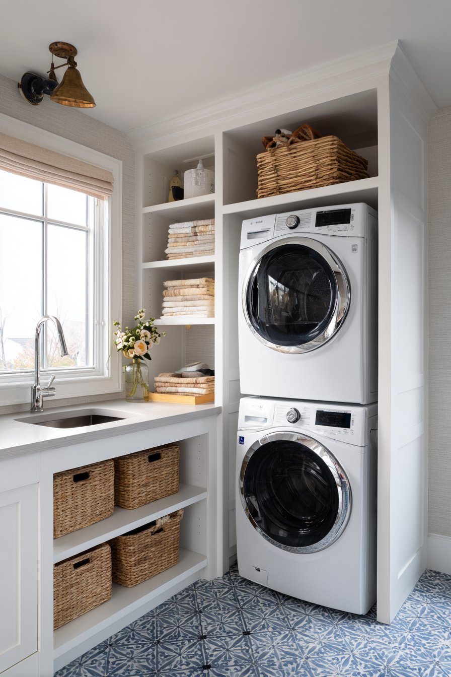 Creative Diagonal Appliance Placement