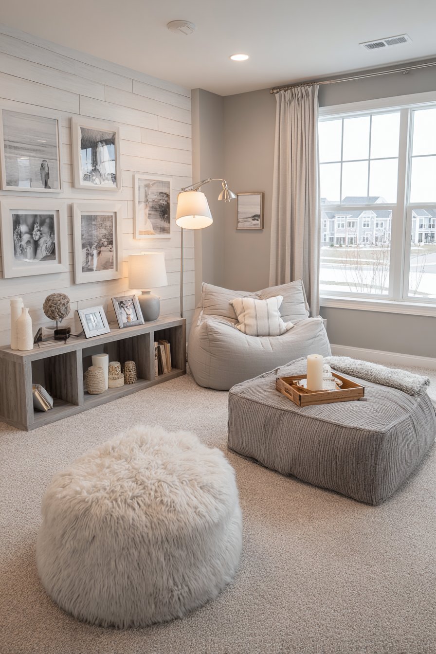 Casual Bean Bag Hangout Zone