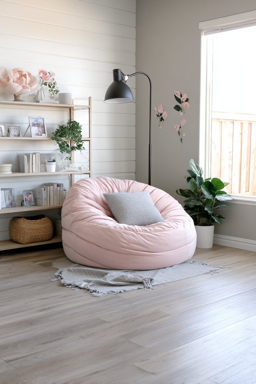 Casual Bean Bag Hangout Zone