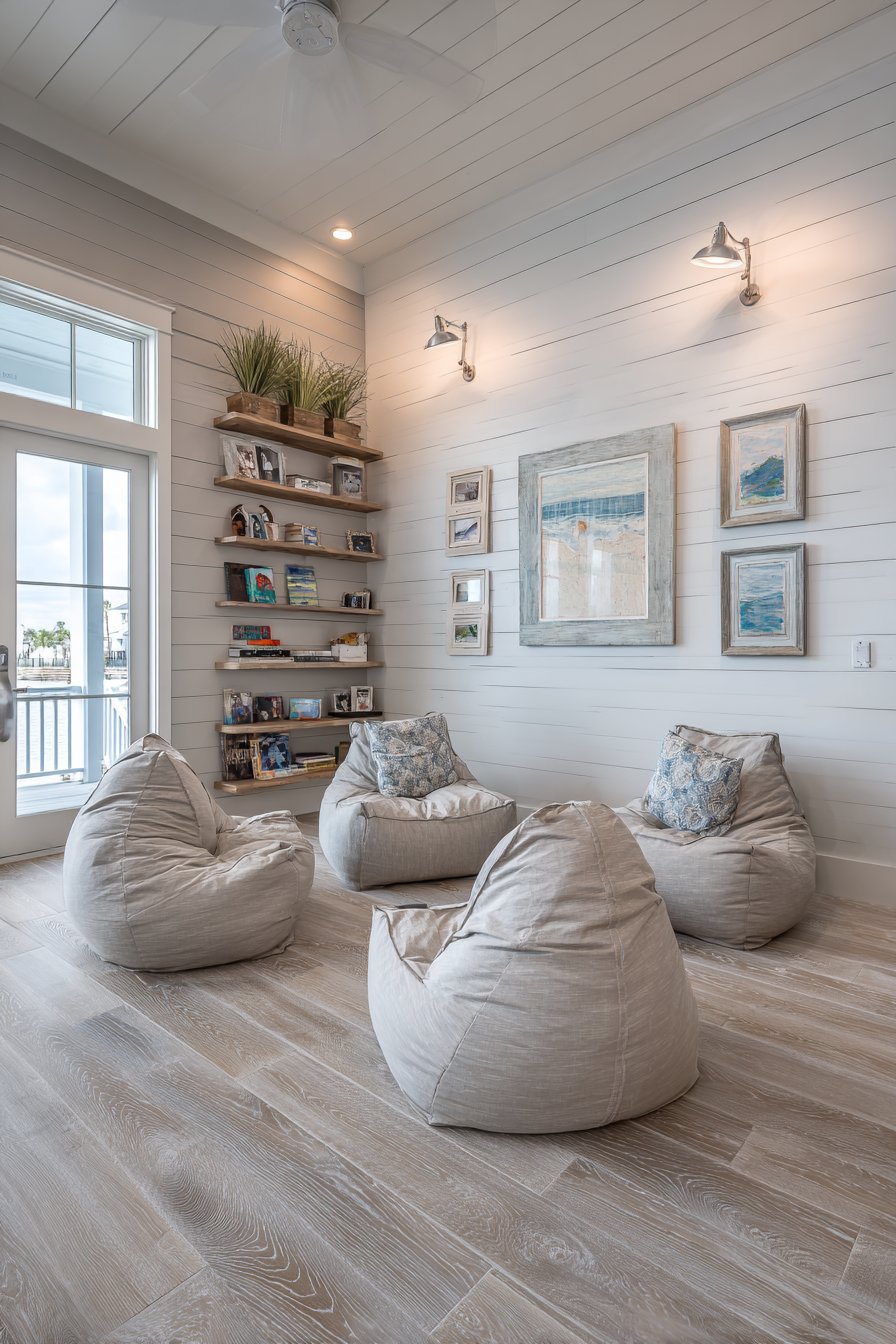 Casual Bean Bag Hangout Zone