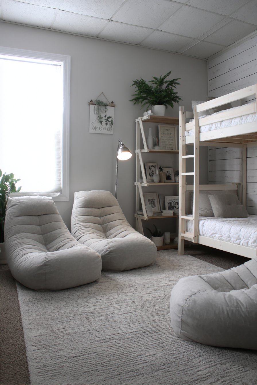 Casual Bean Bag Hangout Zone