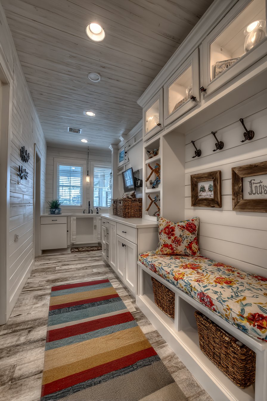 Mudroom Laundry Combination Space