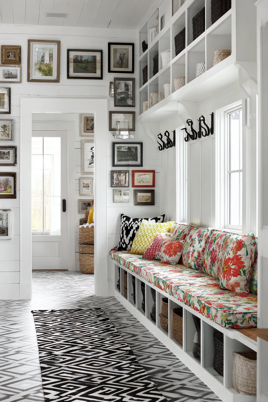 Mudroom Laundry Combination Space