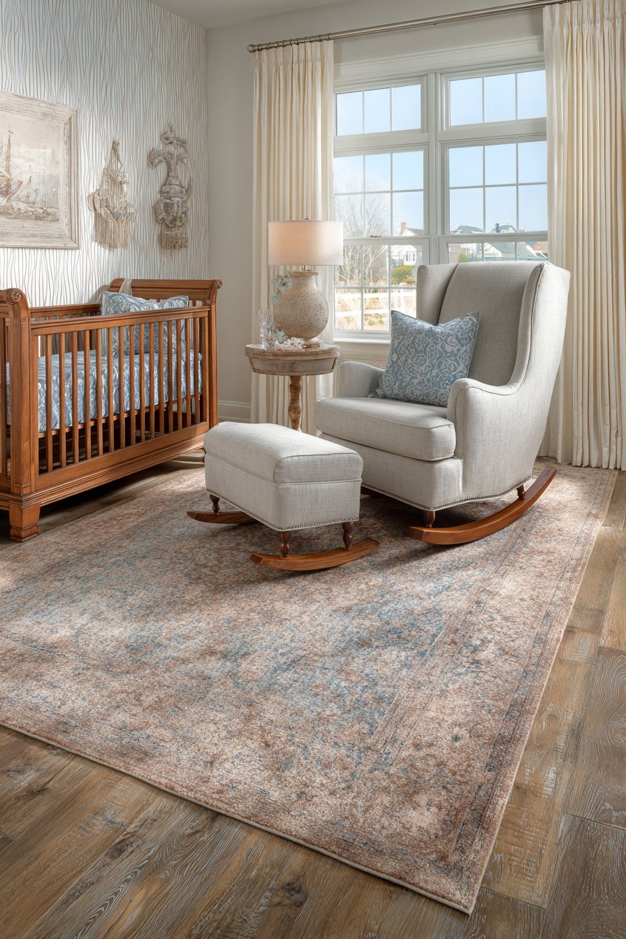 Vintage Cradle Corner Arrangement