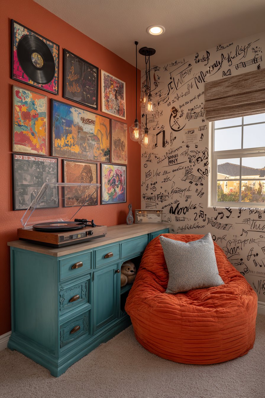 Vinyl Record Music Lover's Sanctuary