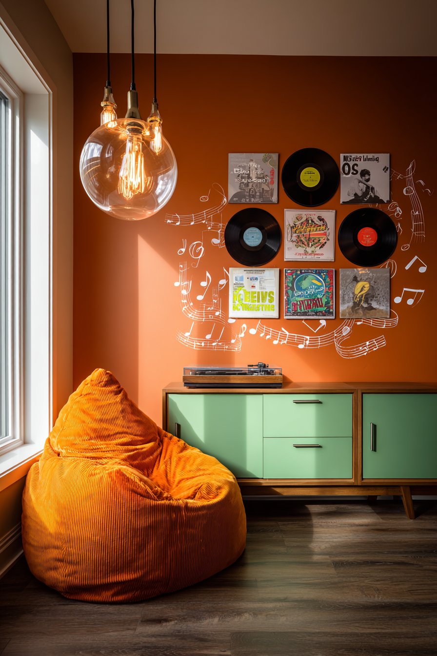 Vinyl Record Music Lover's Sanctuary