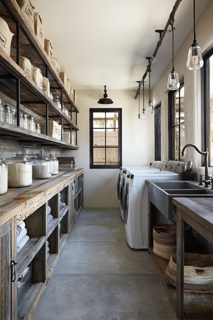 Industrial Metal and Wood Character