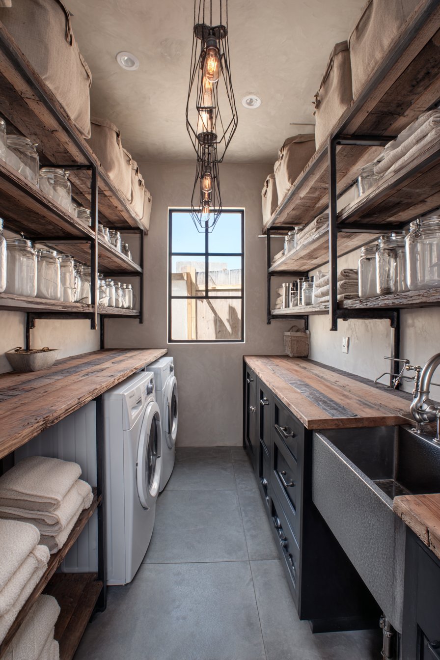 Industrial Metal and Wood Character