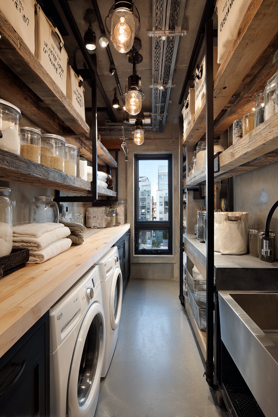 Industrial Metal and Wood Character