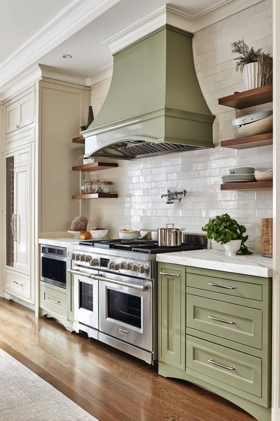 Sage Green Transitional Elegance