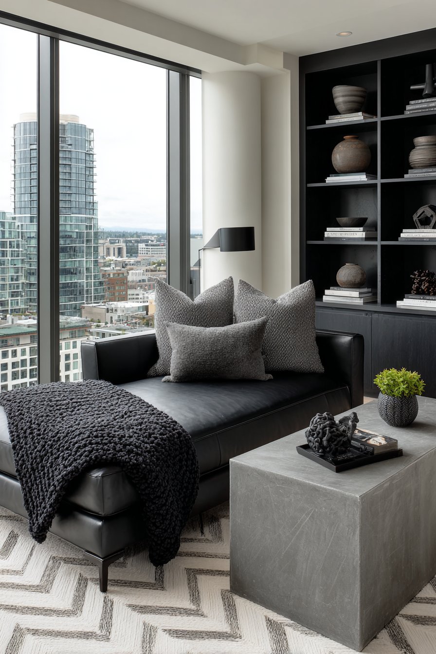 Contemporary Sectional Lounge Area