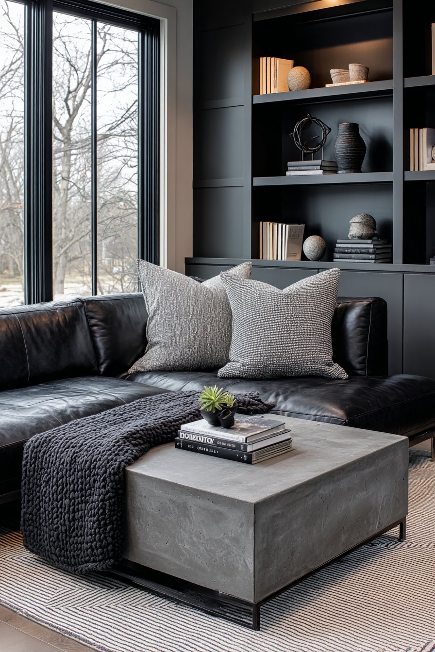 Contemporary Sectional Lounge Area