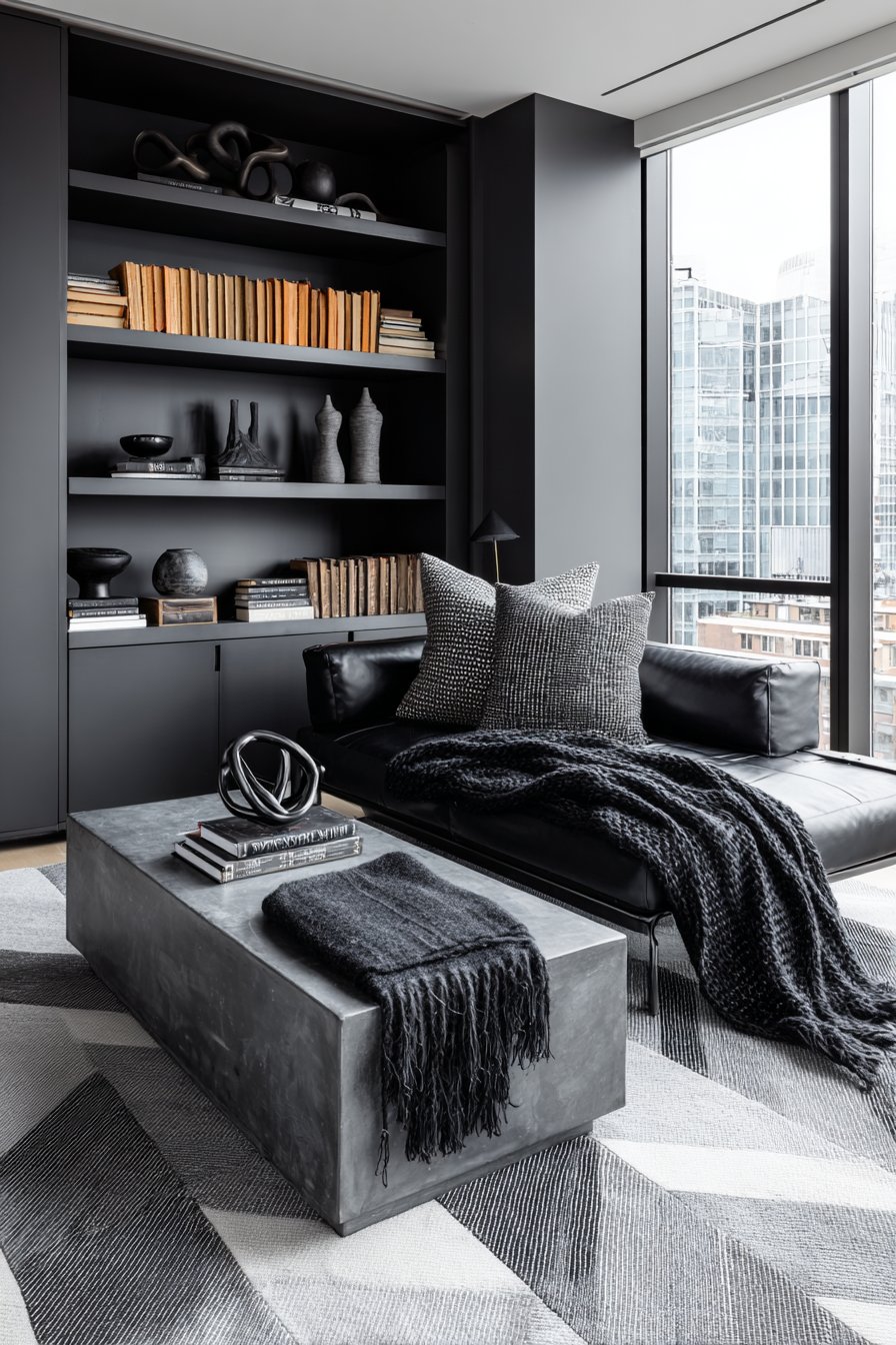 Contemporary Sectional Lounge Area