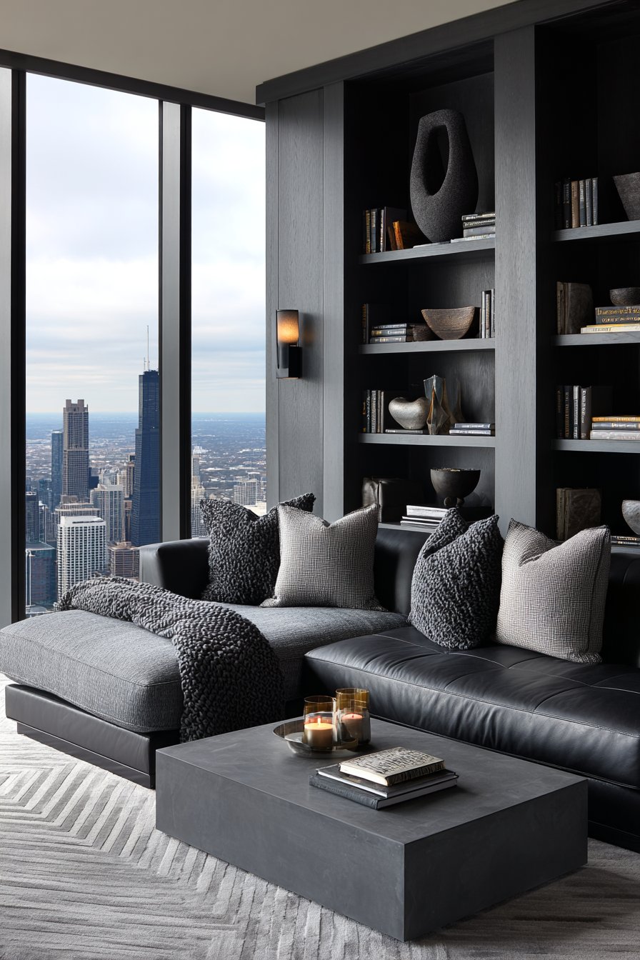 Contemporary Sectional Lounge Area