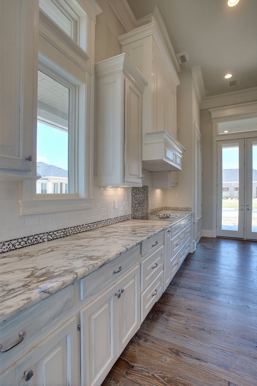 Traditional Grey and White Kitchen with Classic Details