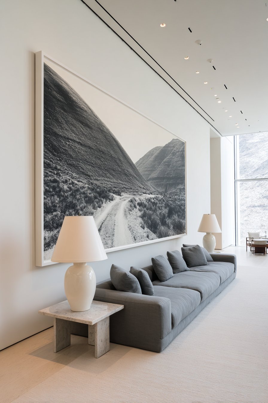 Minimalist Oversized Black and White Photography