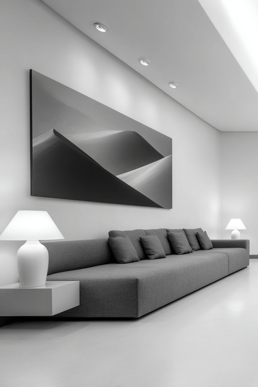 Minimalist Oversized Black and White Photography