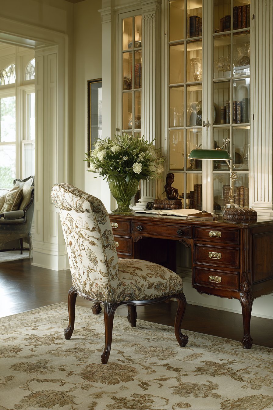 Mahogany Writing Desk Focal Point