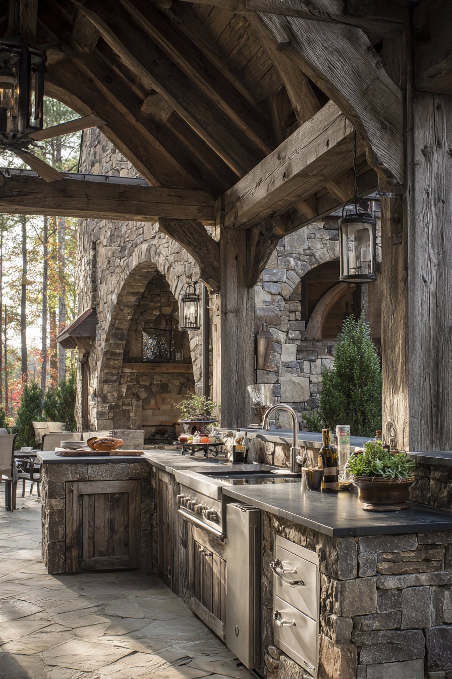 Covered Pavilion with Vaulted Ceiling