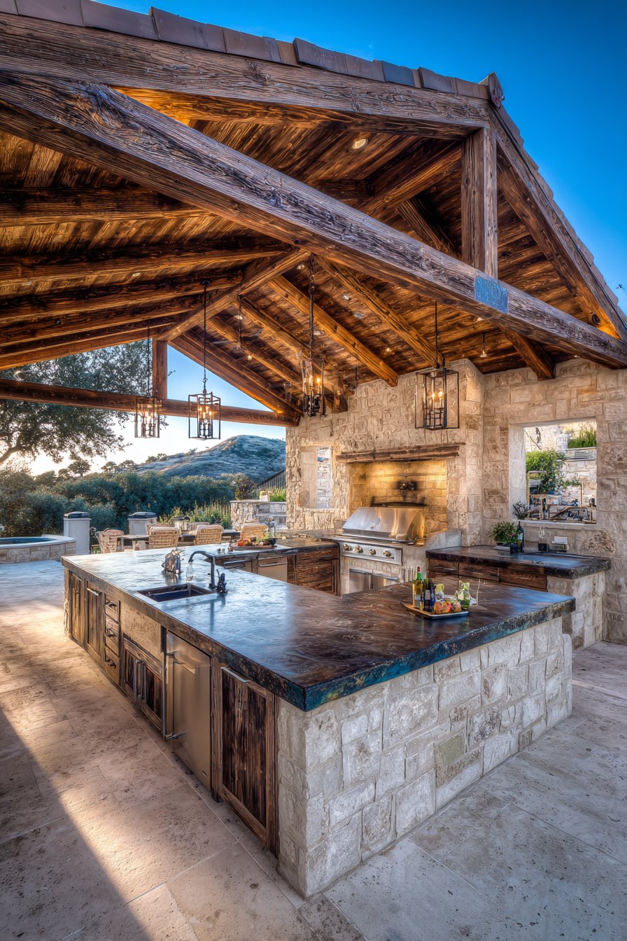 Covered Pavilion with Vaulted Ceiling