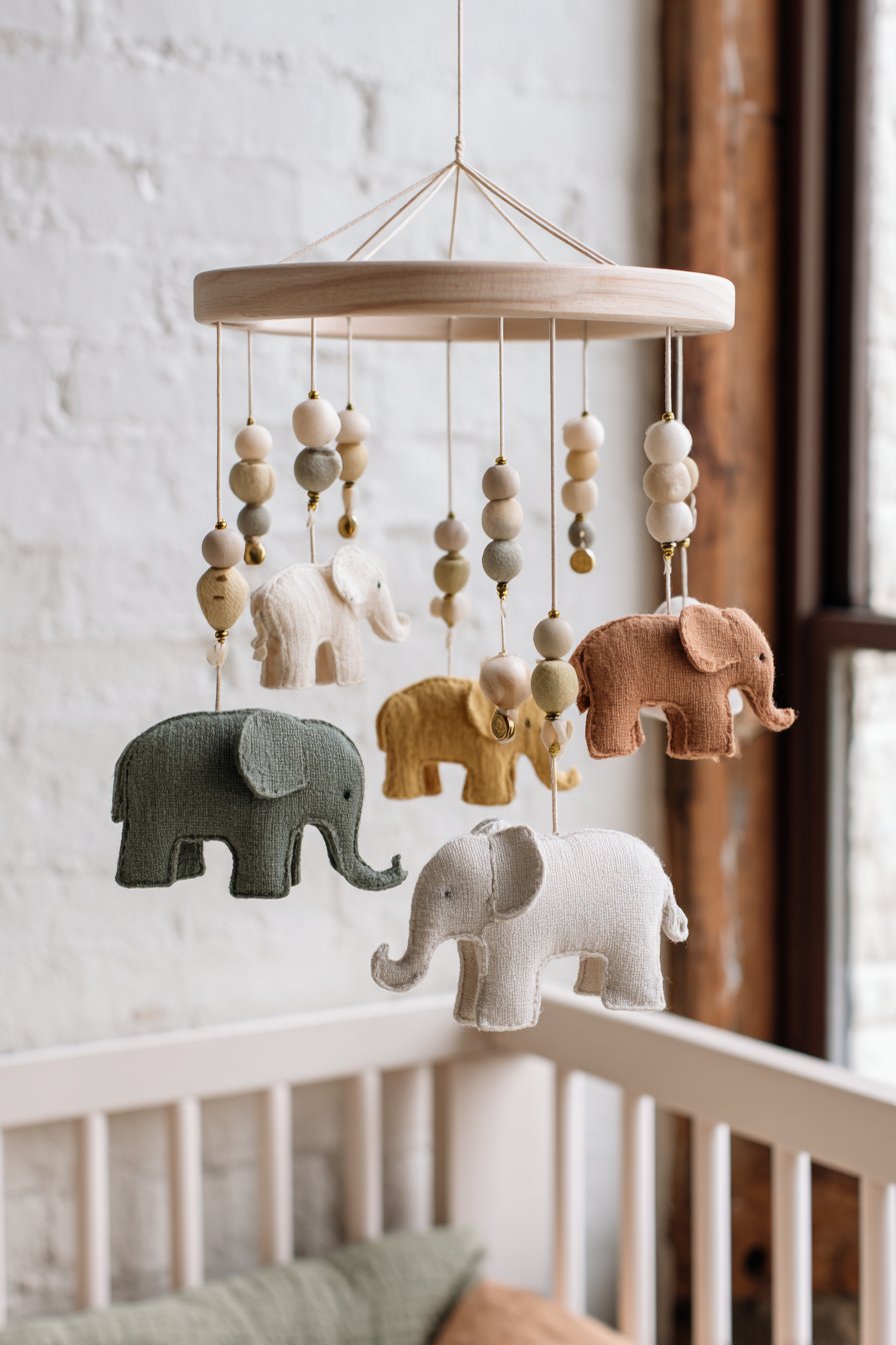 Handcrafted Safari Mobile Centerpiece