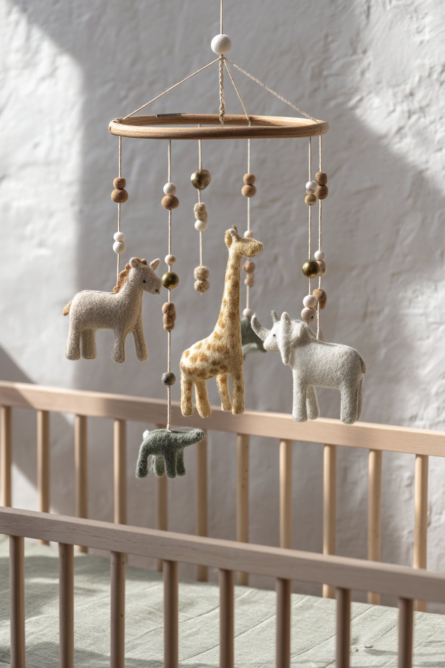 Handcrafted Safari Mobile Centerpiece