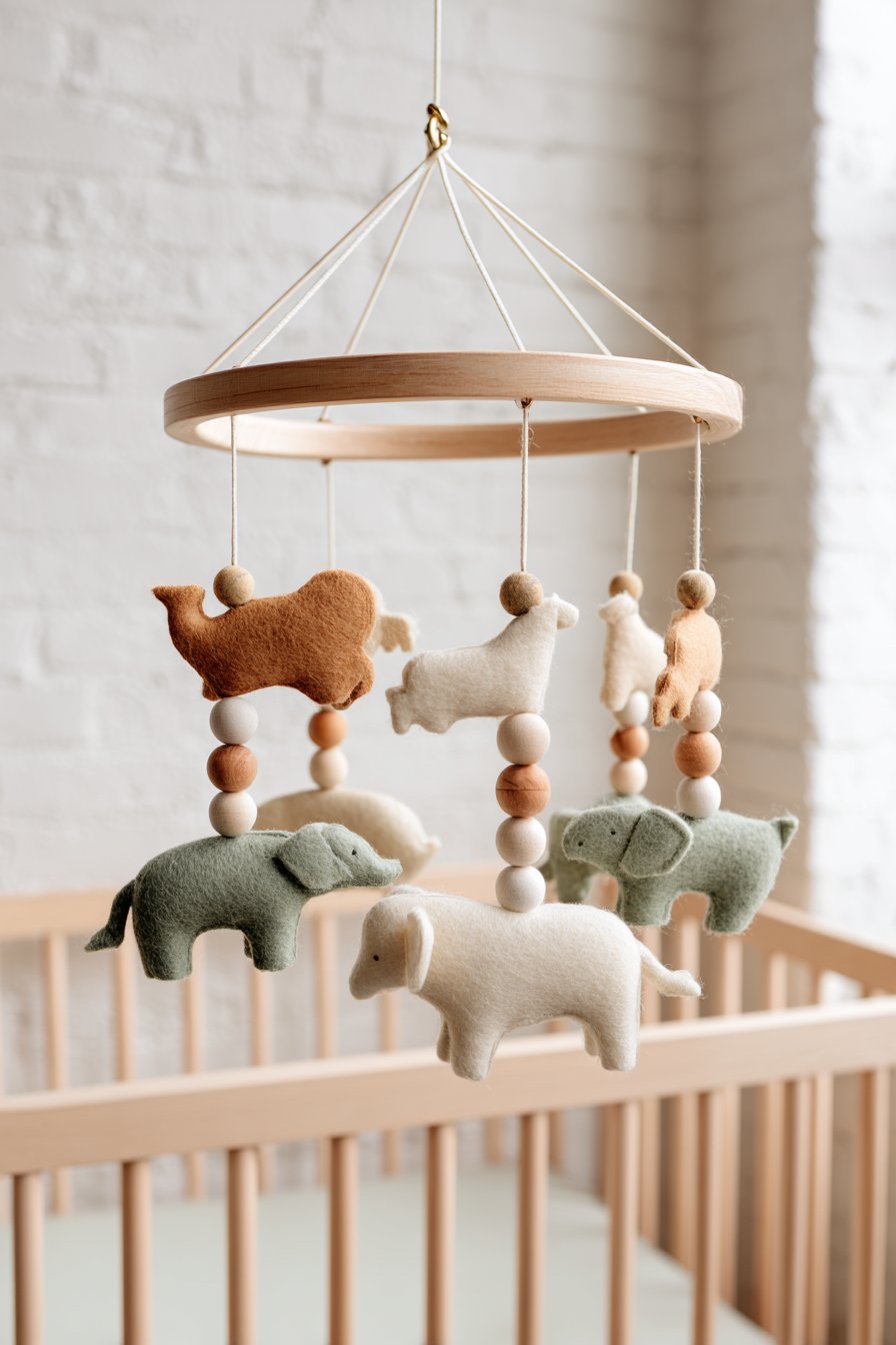 Handcrafted Safari Mobile Centerpiece