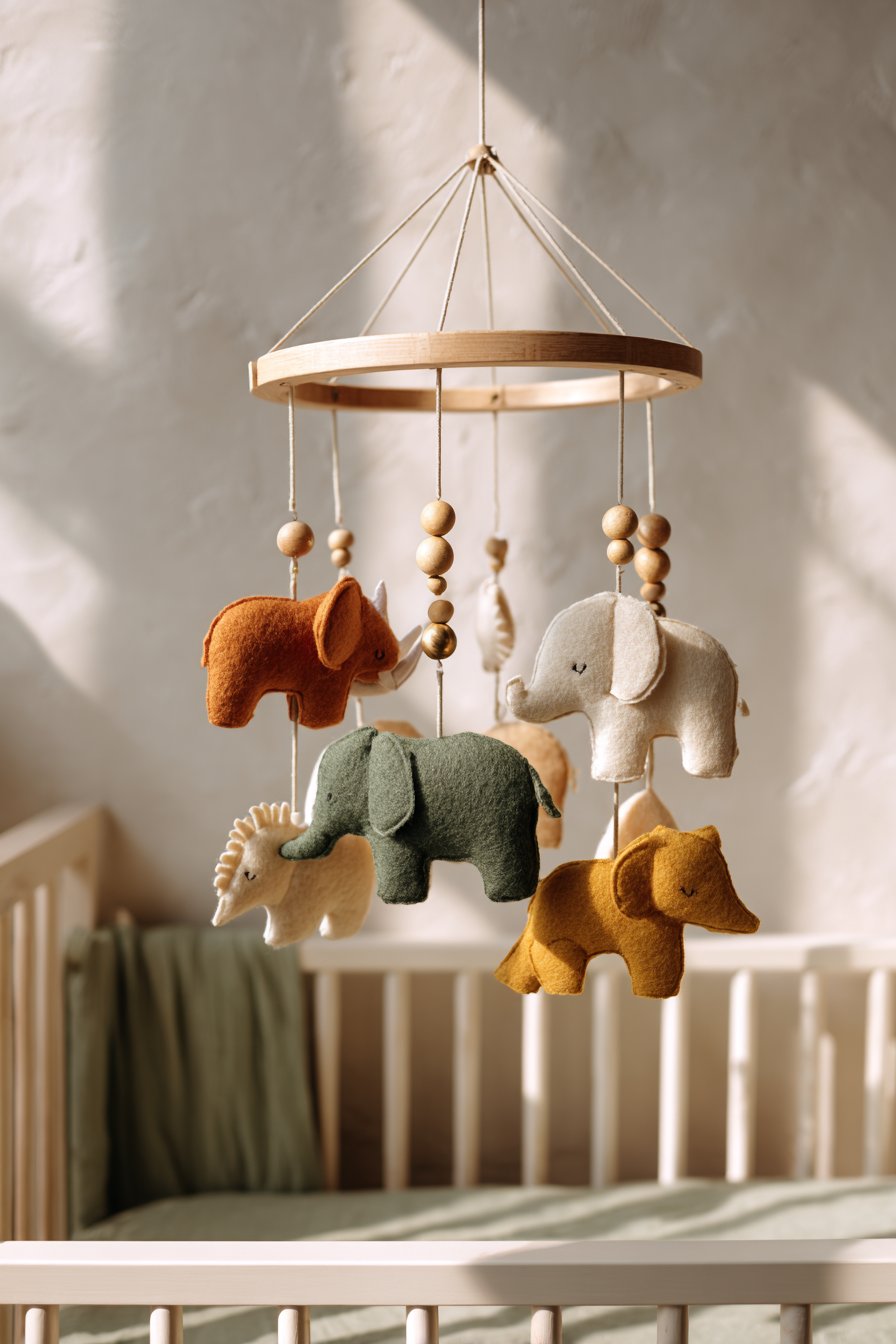 Handcrafted Safari Mobile Centerpiece