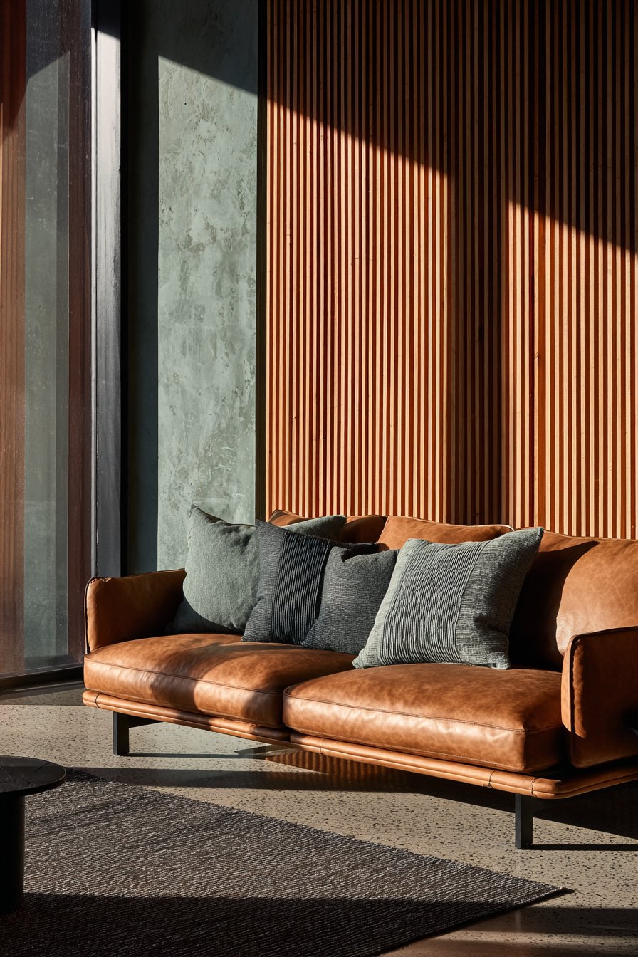 Modern Vertical Slat Accent