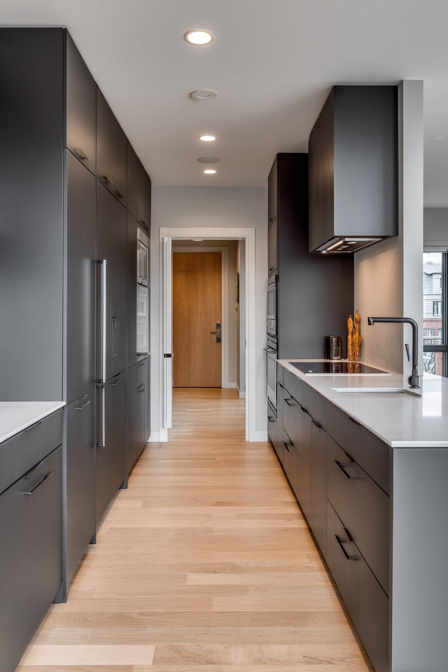 Modern Minimalist Kitchen with Integrated Appliances