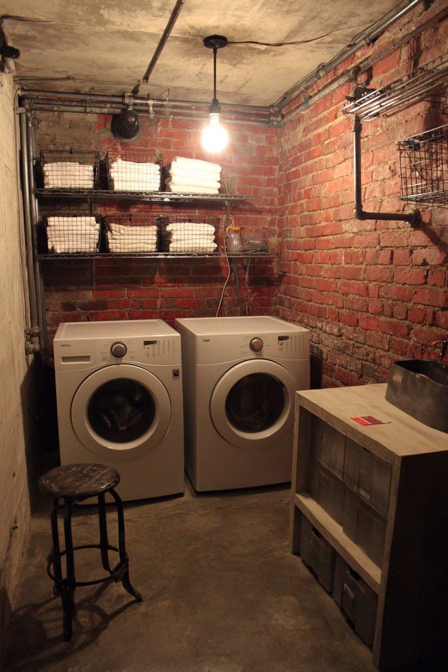 Industrial Aesthetic with Exposed Brick Accent