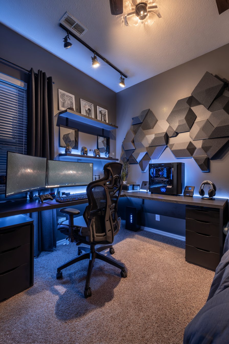 Tech-Savvy Gaming Command Center