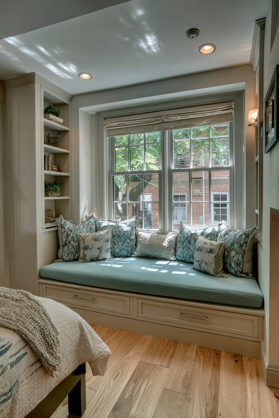 Built-In Window Seat with Storage