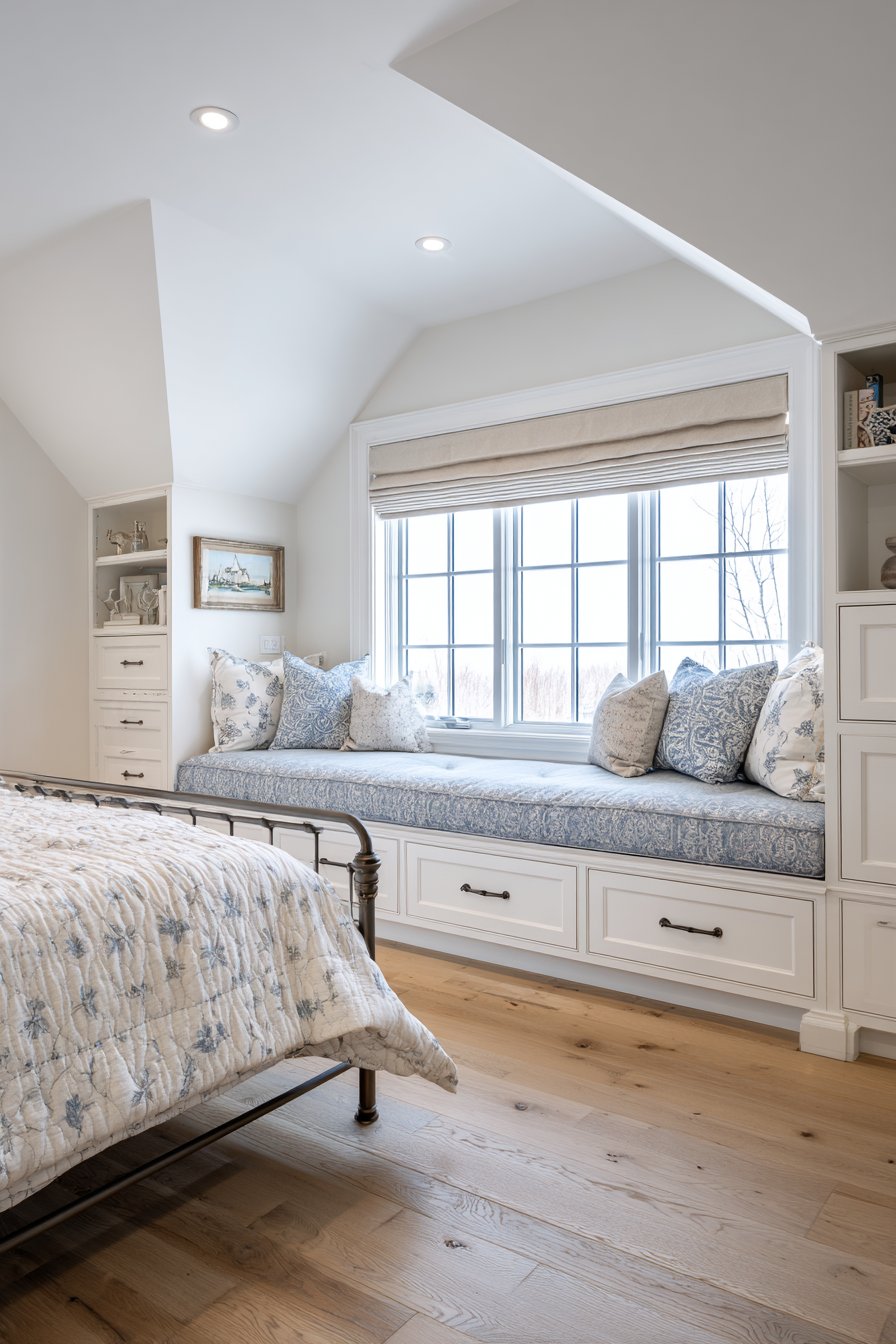 Built-In Window Seat with Storage