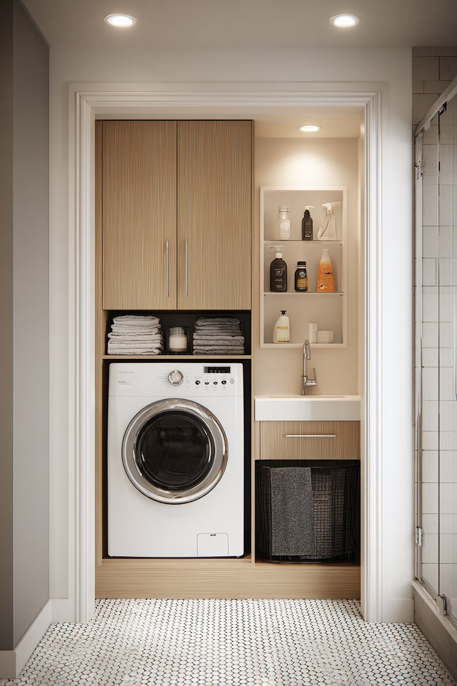 Under-Vanity Bathroom Installation