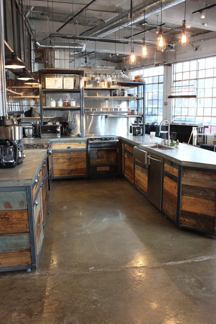 Industrial Metal and Wood Fusion