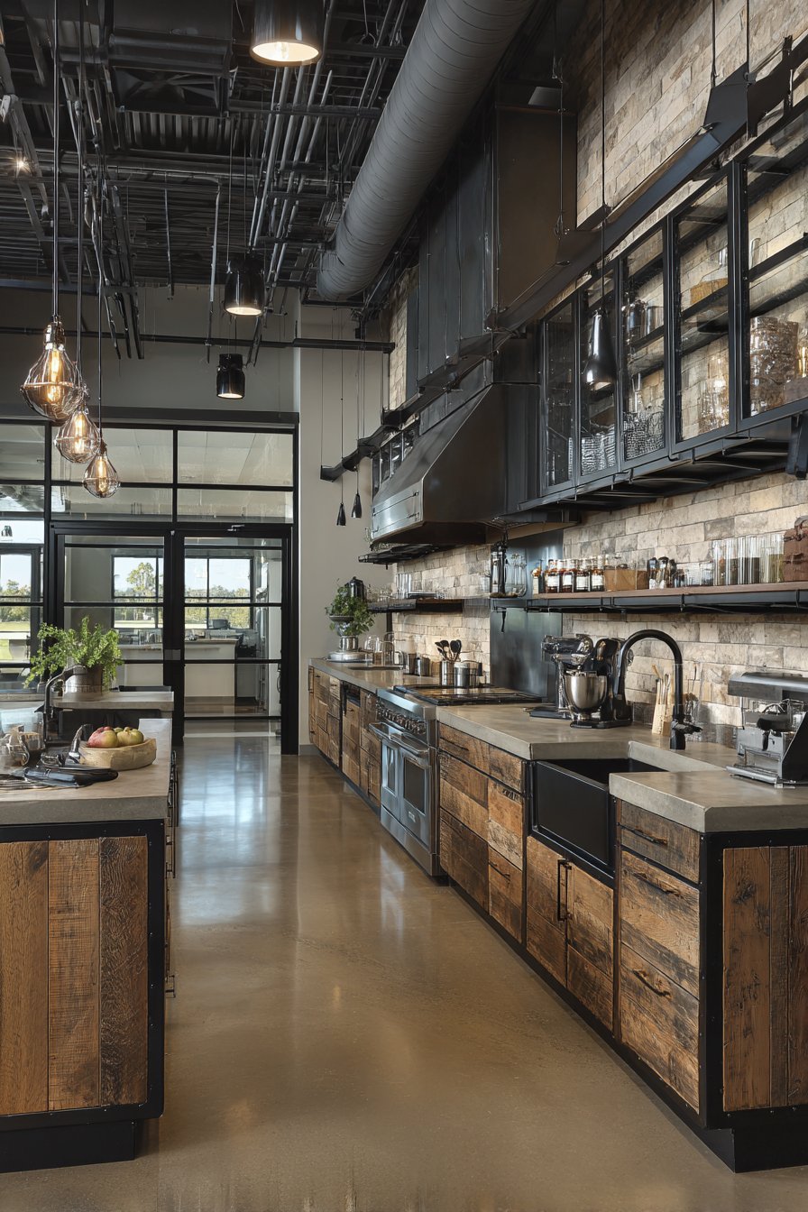 Industrial Metal and Wood Fusion