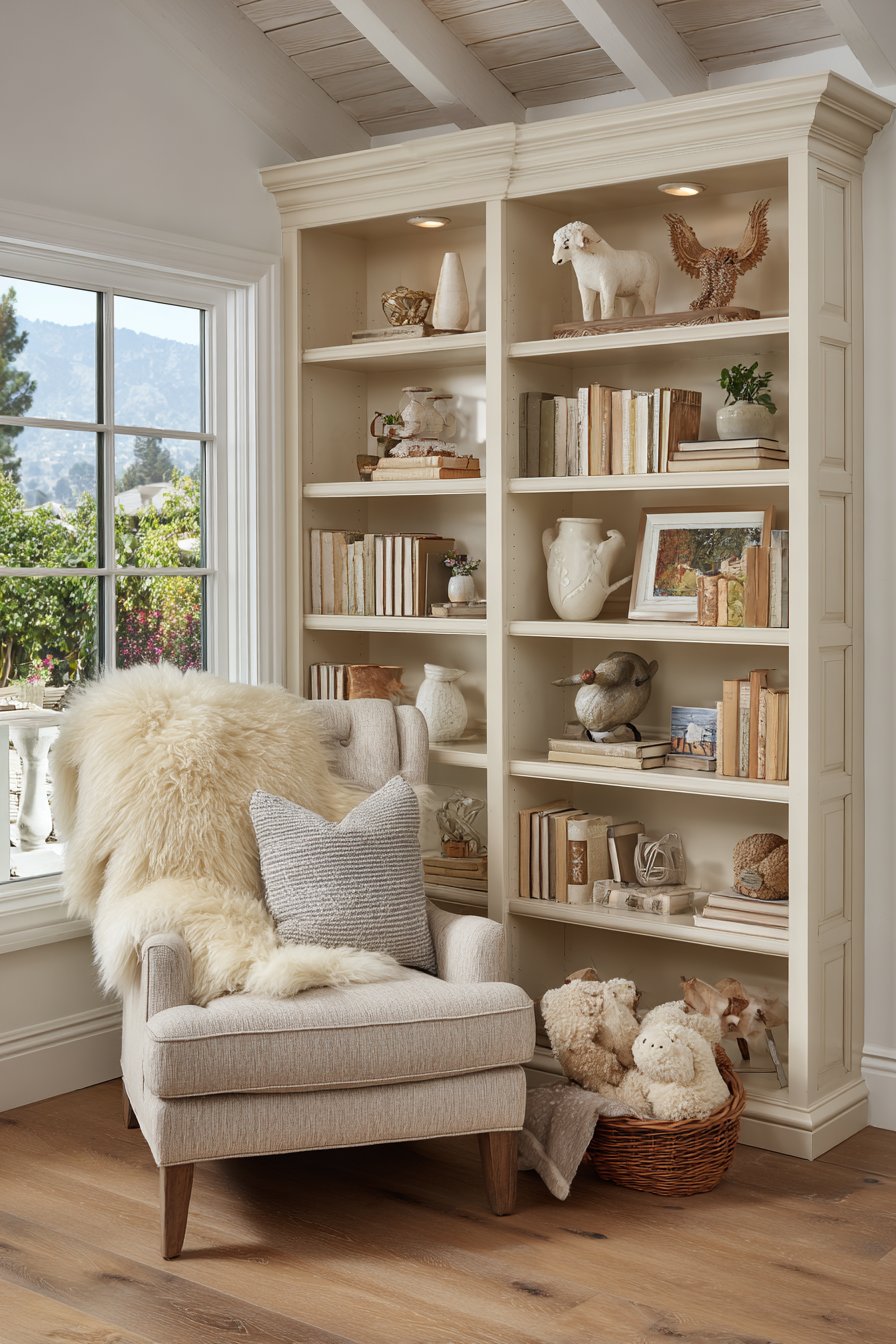 Built-In Bookshelf Corner