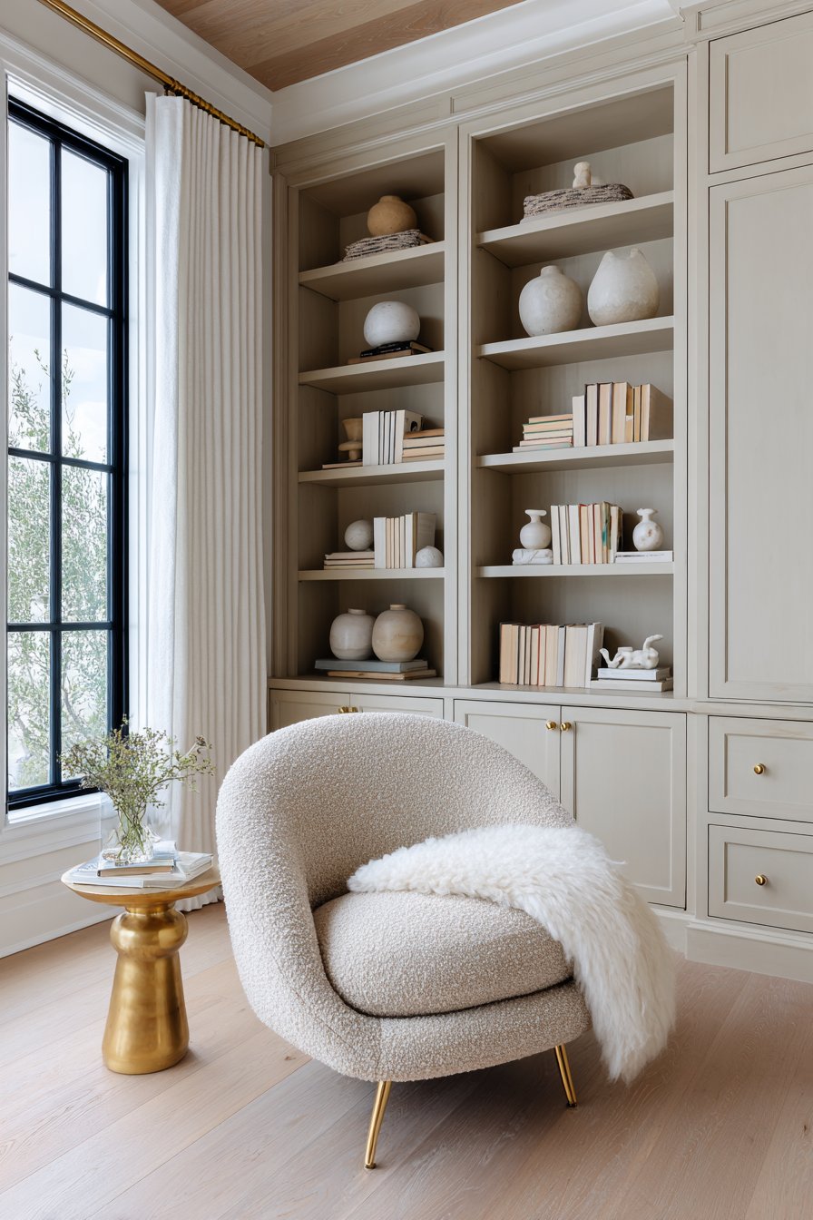 Built-In Bookshelf Corner